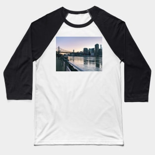 Roosevelt Island Bridge Sunset Baseball T-Shirt